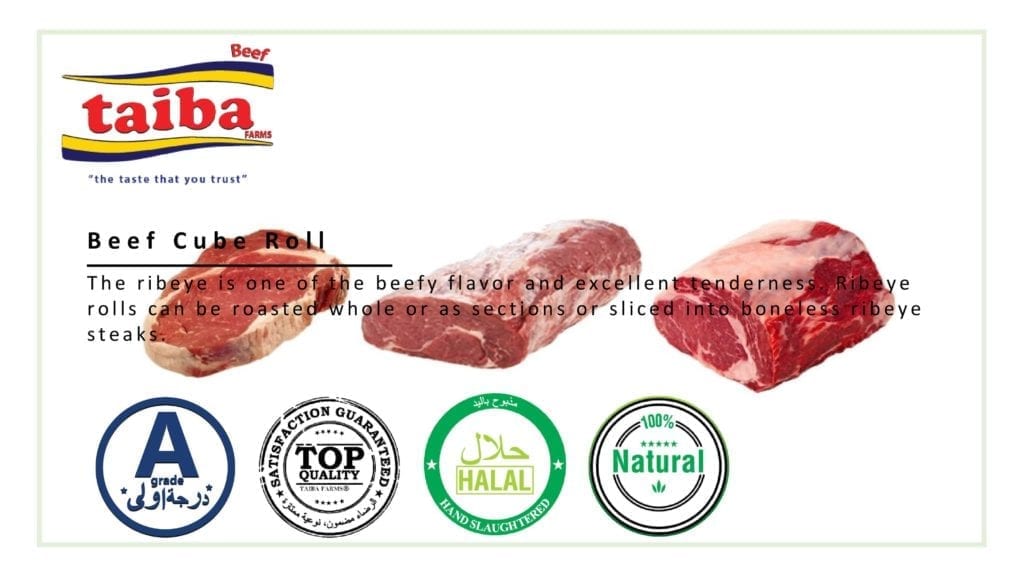 Beef cube roll: wholesalers, suppliers, Halal fresh and frozen meat