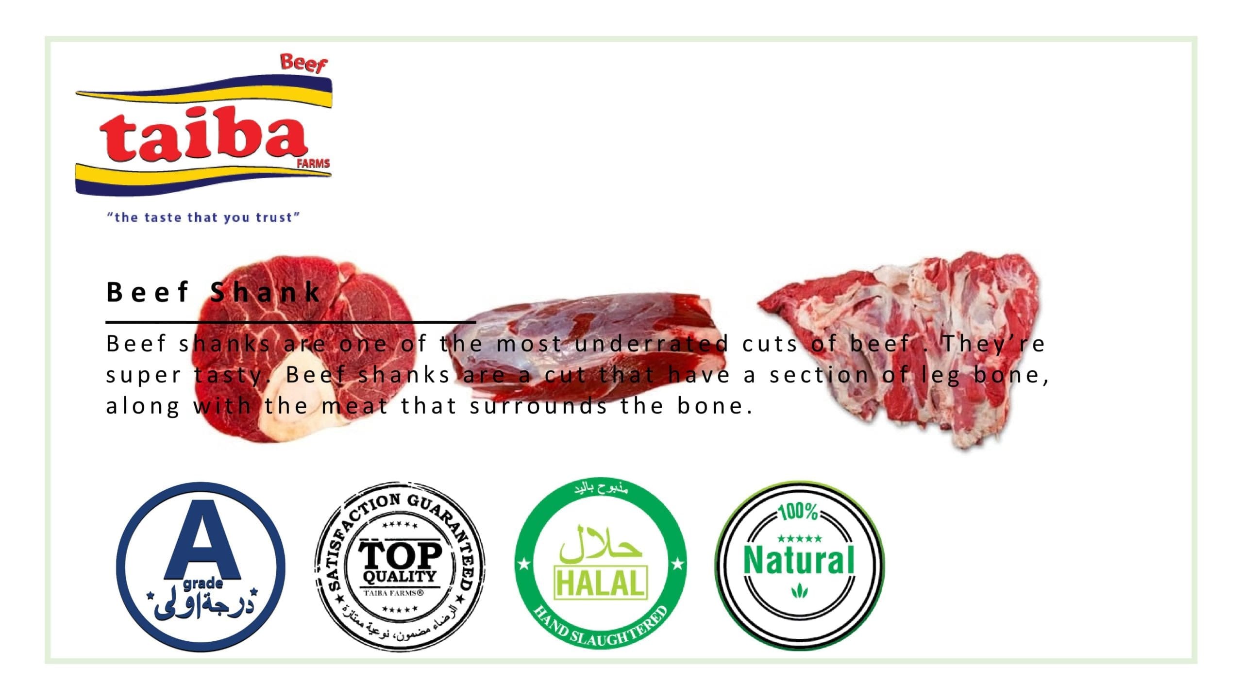 Beef shank: wholesalers, suppliers, Halal fresh and frozen shank