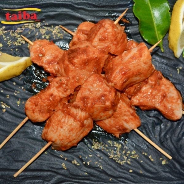 Chilled Shish Tawouk Skewers Red Sauce-min
